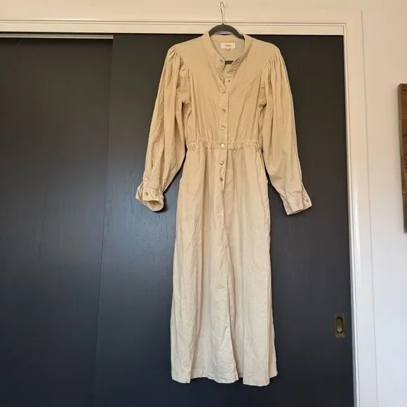 Xirena Audrey Corduroy Dress in Cream sz S - Picture 3 of 8